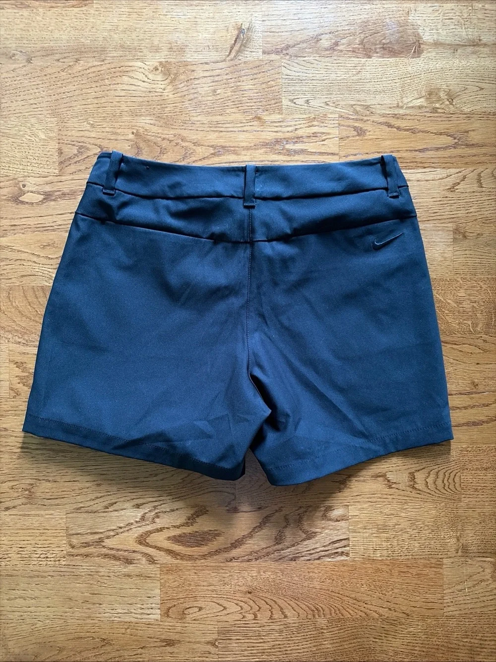 NIKE Golf Shorts Black Pocket Women 2 Chino Athletic Coach Dri Fit 4.5